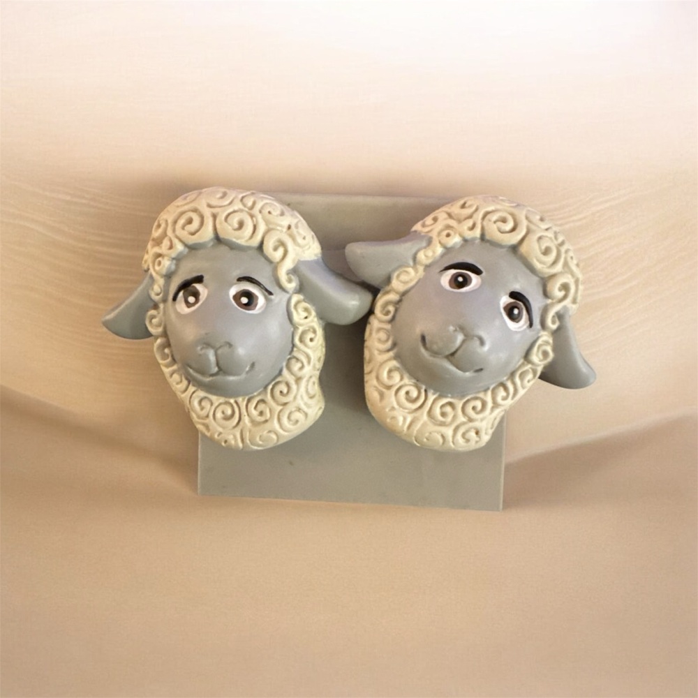 Vintage 90s Sheep Earrings
